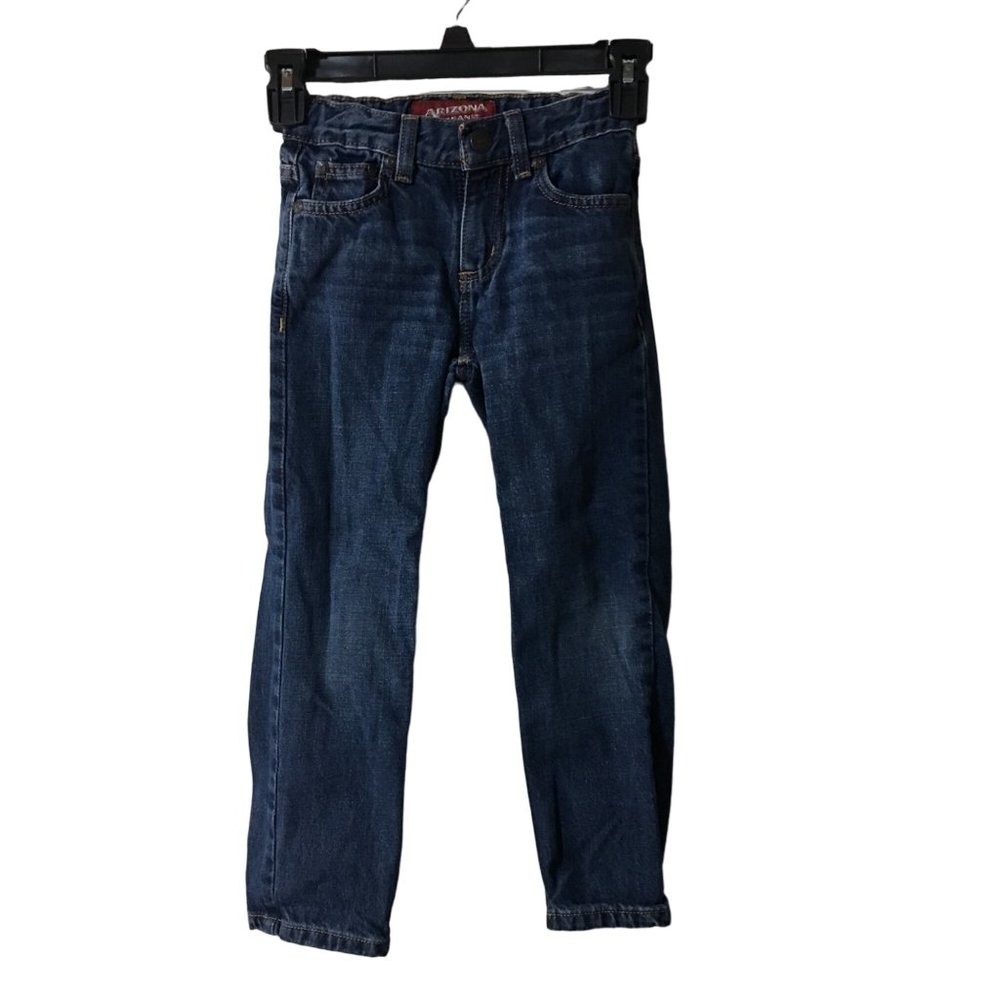 ARIZONA BOYS JEANS ORIGINAL STRAIGHT ADJUSTABLE WAIST BOYS SIZE 5 REGULAR